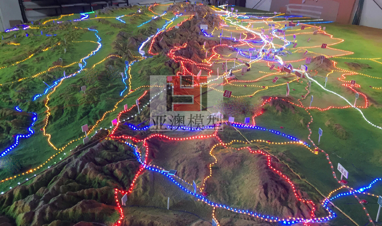 張掖丹霞地質(zhì)博物館---地形地貌沙盤、大型地貌(圖1)